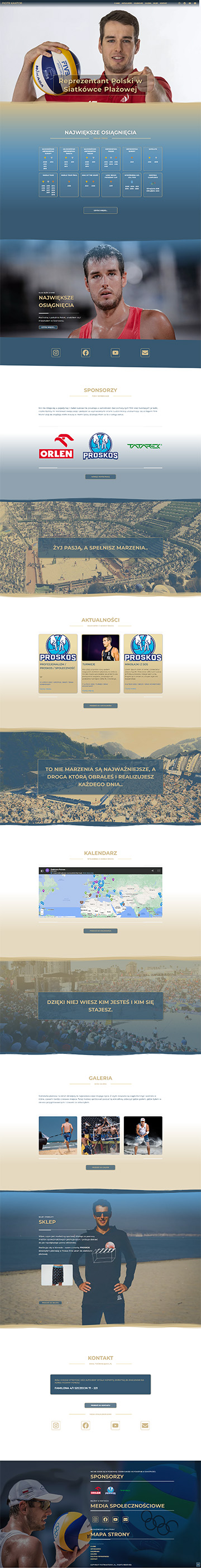 Realizacja strony internetowej stworzonej przez DaQCreator