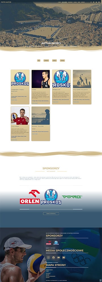 Realizacja strony internetowej stworzonej przez DaQCreator